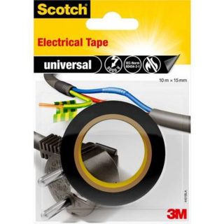 Ruban isolant PVC Scotch universel 4401BLA noir 15 mm x 10 m
