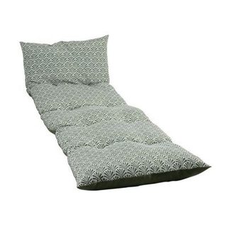 JARDIN PRIVE - Coussin bain de soleil - Flocons Norvege Avocat - Tissu traité déperlant