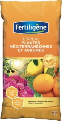 Terreau plantes méditerranéennes et agrumes Fertiligène 6L