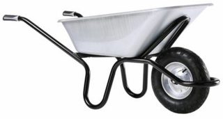 Haemmerlin Brouette Bâti Plus Réno 120 L galvanisée - roue gonflée D. 400 mm