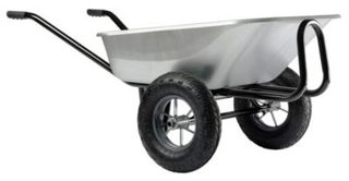 Brouette EXPERT TWIN Premium galva à roues gonflées 150l - HAEMMERLIN - 306015201