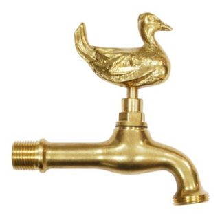 Boutté Robinet de jardin animal Canard entrée mâle 15x21, M20x27 livré avec rosace