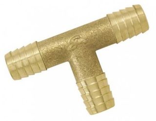 Boutté Raccord Té cannelé cylindrique pour tuyau D.15