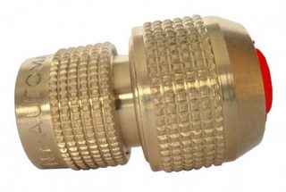Boutté Raccord rapide rouge automatique laiton aquastop D.19