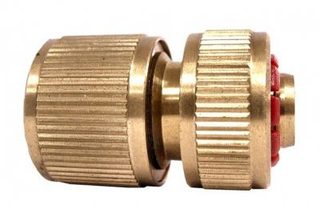 Boutté Raccord rapide rouge aquastop ECO 3 billes D.15