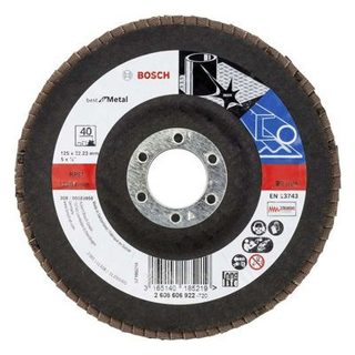 Plateau à lamelles BOSCH Best for Metal bombé 125 mm grain 40 - 2608606922