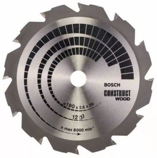 Lame de scie circulaire Construct Wood D210mm pour le bois 14 dents - BOSCH - 2608640634