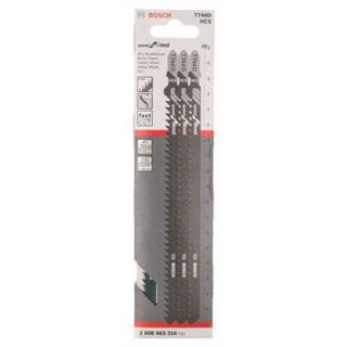 Lames de scie sauteuse 180 mm Speed for Wood Bosch Accessories 3 pièces, T 744 D
