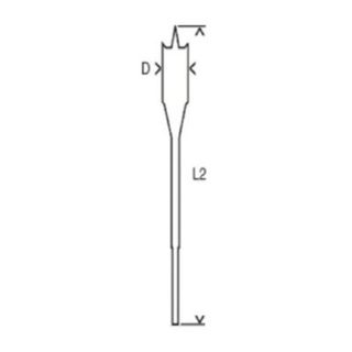 Mèche plate Self Cut Speed diamètre 10x152mm - BOSCH - 2608595483