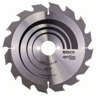 Lame de scie circulaire Optiline Wood 190 x 30 x 2,0 mm, 16 dents 2608641184