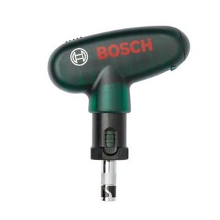 Set de 9 embouts de vissage et 1 tournevis à main à cliquet de poche Bosch