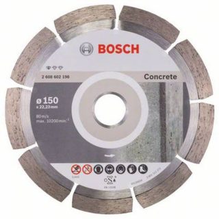 Disque à tronçonner diamanté Professional Bosch pour béton - 150 mm x 22,23 mm x 2 mm x 10 mm