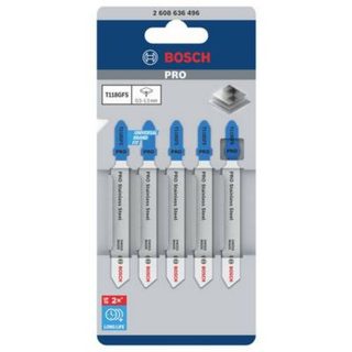 Lames de scie sauteuse 83 mm T 118 GFS Basic for Inox, lot de 5.