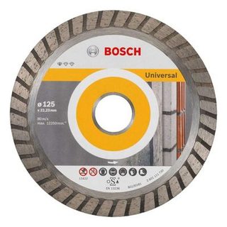 Disque diamant Turbo Universel BOSCH 125 mm alésage 22,23 mm hauteur 10 mm