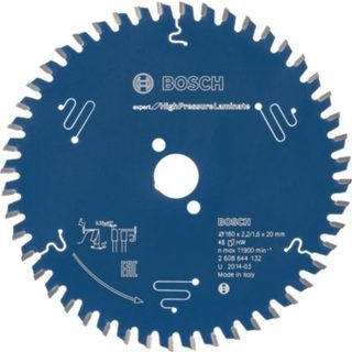 Lame Scie Circulaire Expert Panneaux Stratifies Hte Pression 160X20X2,2mm, 48D