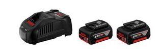 Bosch Professional Set 2 batteries GBA 18V 4 0Ah + Chargeur GAL 18V-40 C - 1600A019S0