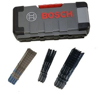 Coffret 30 lames pour scie sauteuse Bosch GST 150 BCE - bois et métal - 2607010903