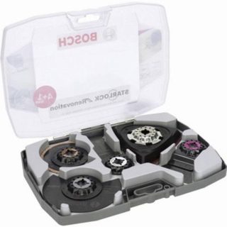 Coffret Starlock Renovation 5 pièces Bosch - 2608664624, lames et abrasifs pour finition