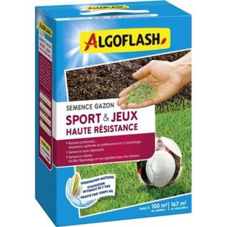 Semences gazon sport et jeux ALGOFLASH haute resistance 2,5 kg