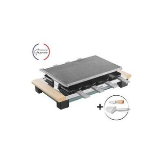 Lagrange - Raclette 399012 - 1100 W - 8 poelons antiadhesif - pierre de cuisson naturelle