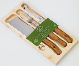 Set à fromage 3 pièces Jean Dubost 97146 laguiole chêne