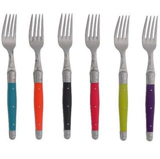 Coffret de 6 fourchettes de table Jean Dubost LOO60181TON laguiole tonic mix