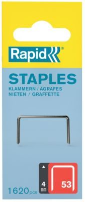 Agrafes Rapid n°53 4 mm, 1600 pièces