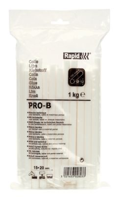 Bâtons de colle Ø 12 mm à usage général. 1 kg. Sac plastique