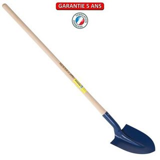 Outils Perrin Pelle fortification ronde emmanchée droit 130 - Largeur 21 cm