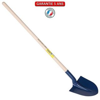 Outils Perrin Pelle à terre, fortification 29 cm emmanchée 1,30 m, pour le maçon et le BTP