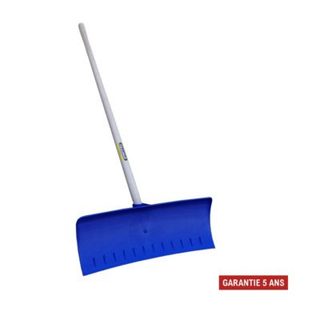 Outils Perrin Poussoir à neige 62 cm - fibre de verre - manche pomme 130 cm - ultra résistant