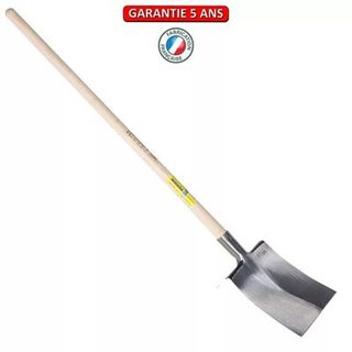 Outils Perrin Bêche Nantes polie de 28 manche pomme