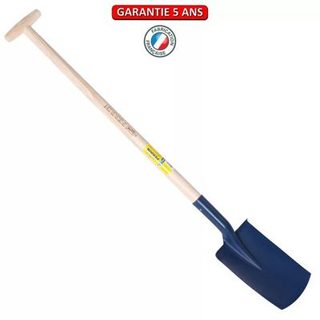 Outils Perrin Bêche 27cm à rebords emmanché béquille tournée