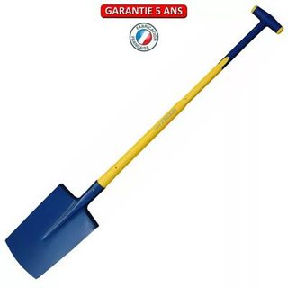 Outils Perrin Bêche standard de 28 manche composite béquille incassable, pour le jardin et le potager