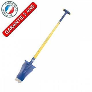 Outils Perrin Bêche Caïman 33 cm - manche béquille composite - coupe racines