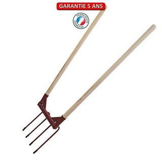 Outils Perrin Bêche 4 dents AEROGRIF emmanché
