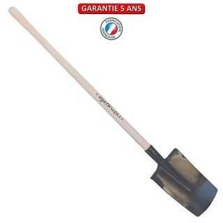 Outils Perrin Bêche standard manche pomme 105cm- Bêche 28cm - Gris algue