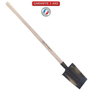 Outils Perrin Bêche standard manche pomme 105cm - Bêche 24cm - Gris algue