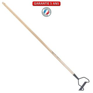 Outils Perrin Ratissoire à tirer de 16cm, manche 130cm - Gris algue
