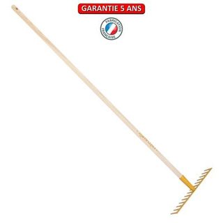 Outils Perrin Râteau soudé 14 dents droites manche 150cm - Miel