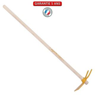 Outils Perrin Serfouette panne & fourche forgée manche 100cm - Miel