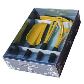 Outils Perrin Coffret 3 outils de jardin gamme natur'elle - Jaune miel