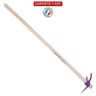 Outils Perrin Serfouette panne & fourche forgée manche 100cm - Framboisine