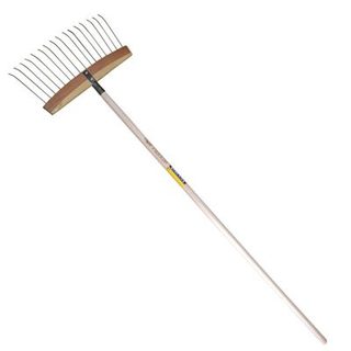 Outils Perrin Balai à feuilles et gazon "bois/acier" - 165 cm