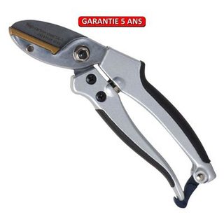 Outils Perrin Sécateur alu enclume, ergonomique et léger, coupe sur enclume, taillant de qualité