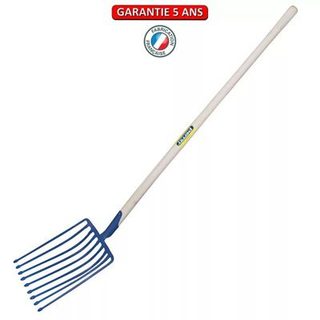 Outils Perrin Fourche a pomme de terre emmanché cintre 135 - 9 dents