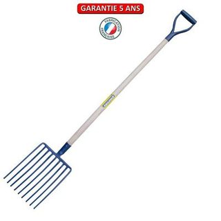 Outils Perrin Fourche a cailloux douille 9 dents manche poignée en D