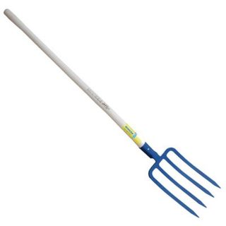 Outils Perrin Fourche à bêcher douille 4 dents 29 cm manche pomme
