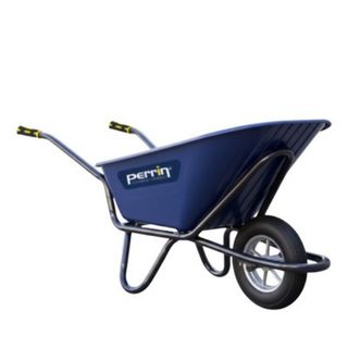 Outils Perrin Brouette 120 L roue gonflée - charge 320 kg PEHD renforcé