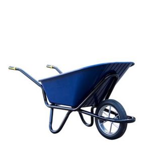 Outils Perrin Brouette 120 L roue pleine - charge 320 kg PEHD renforcé